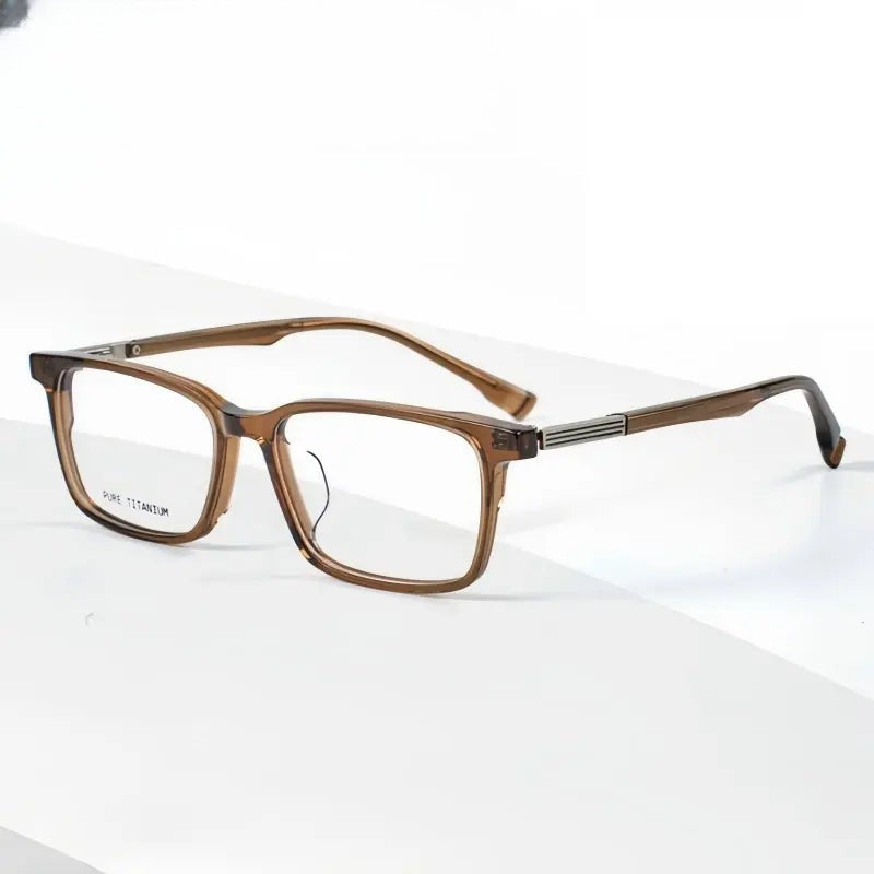 Men's Square Full Rim Acetate Prescription Glasses 22005 — view 1 | Rx Spectacle
