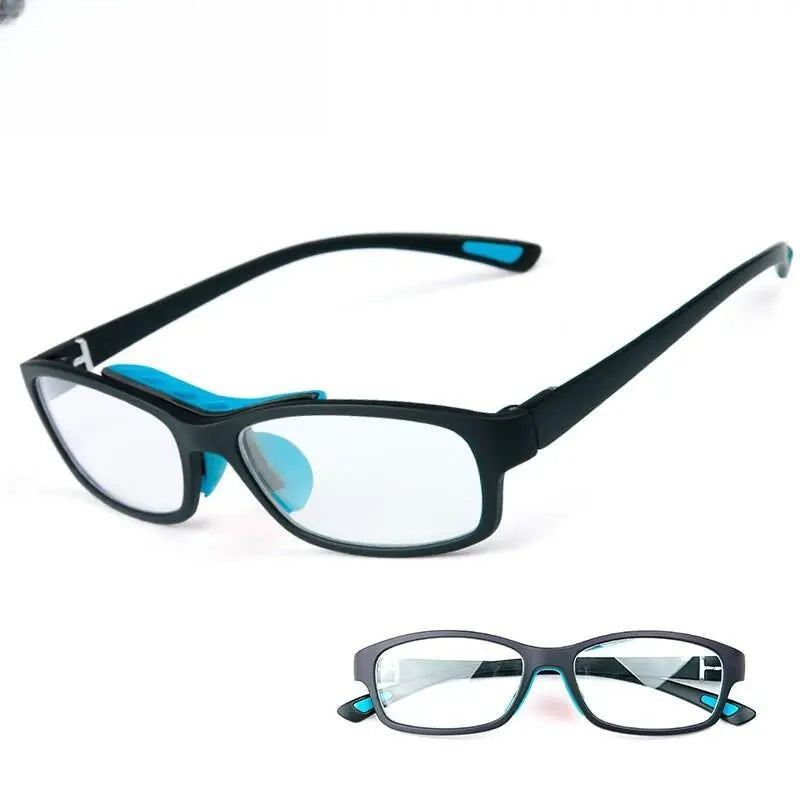 Unisex Square Full Rim TR90 Sports Glasses 010 — view 4 | Rx Spectacle