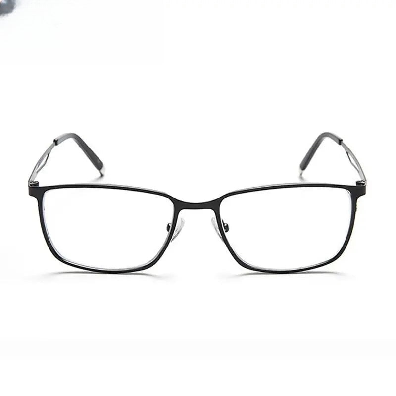Men's Square Full Rim Alloy Prescription Glasses 2049 — view 8 | Rx Spectacle