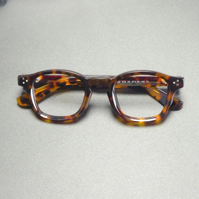 Unisex Browline Full Rim Acetate Prescription Glasses G66302 — view 1 | Rx Spectacle