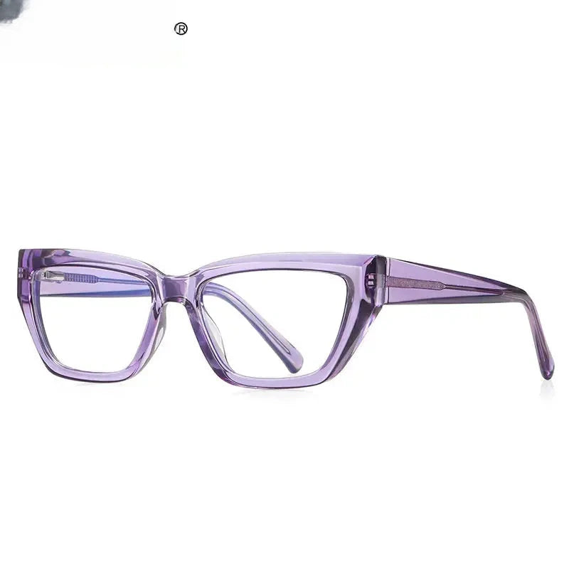 Unisex Cat Eye Full Rim Titanium Reading Glasses 2155 — view 3 | Rx Spectacle