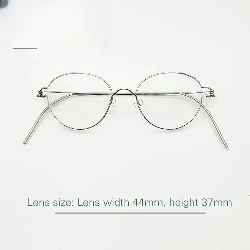 Unisex Oval Full Rim Stainless Steel Prescription Glasses 150591 — view 4 | Rx Spectacle