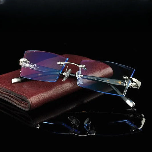 Men's Rimless Alloy Prescription Glasses 58050 — view 1 | Rx Spectacle