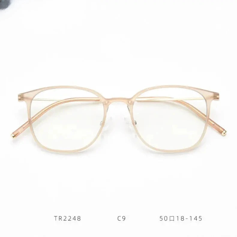 Unisex Square Full Rim Titanium Prescription Glasses 224876 — view 8 | Rx Spectacle