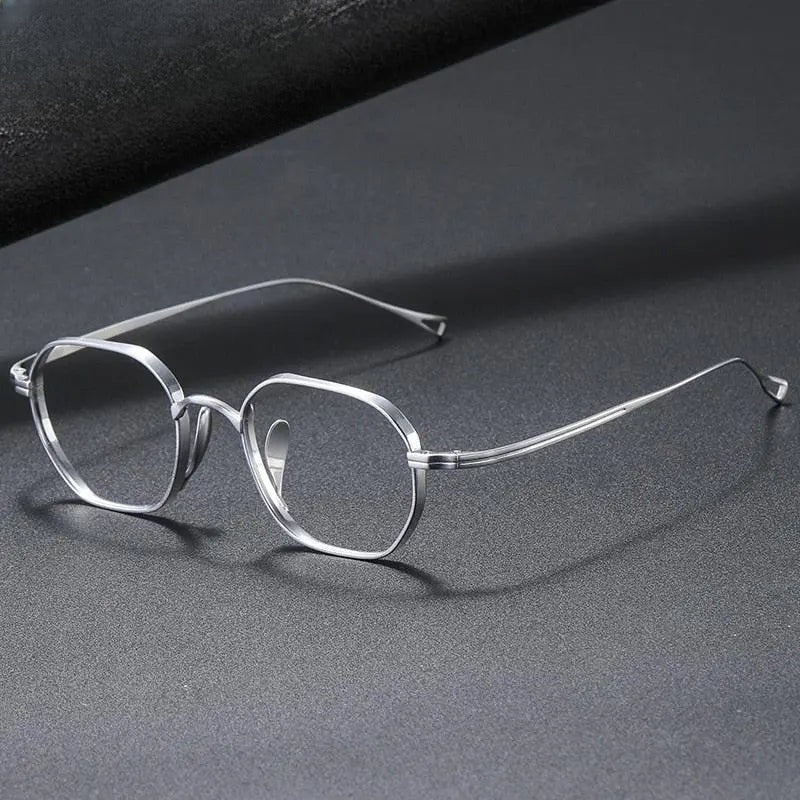Unisex Oval Full Rim Titanium Prescription Glasses 9917 — view 1 | Rx Spectacle