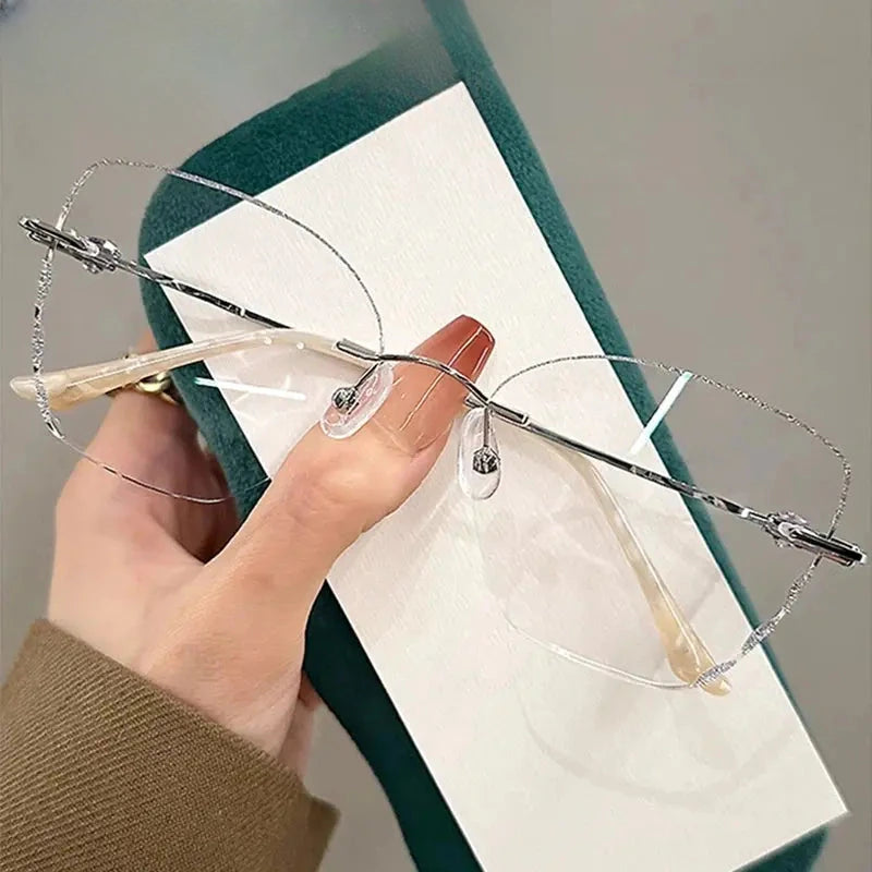 Women's Cat Eye Full Rim Titanium Prescription Glasses 213517 — view 4 | Rx Spectacle