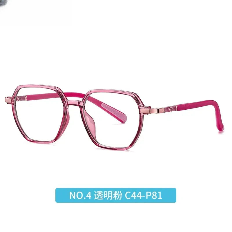 Unisex Polygon Full Rim Titanium Prescription Glasses 5127 — view 7 | Rx Spectacle