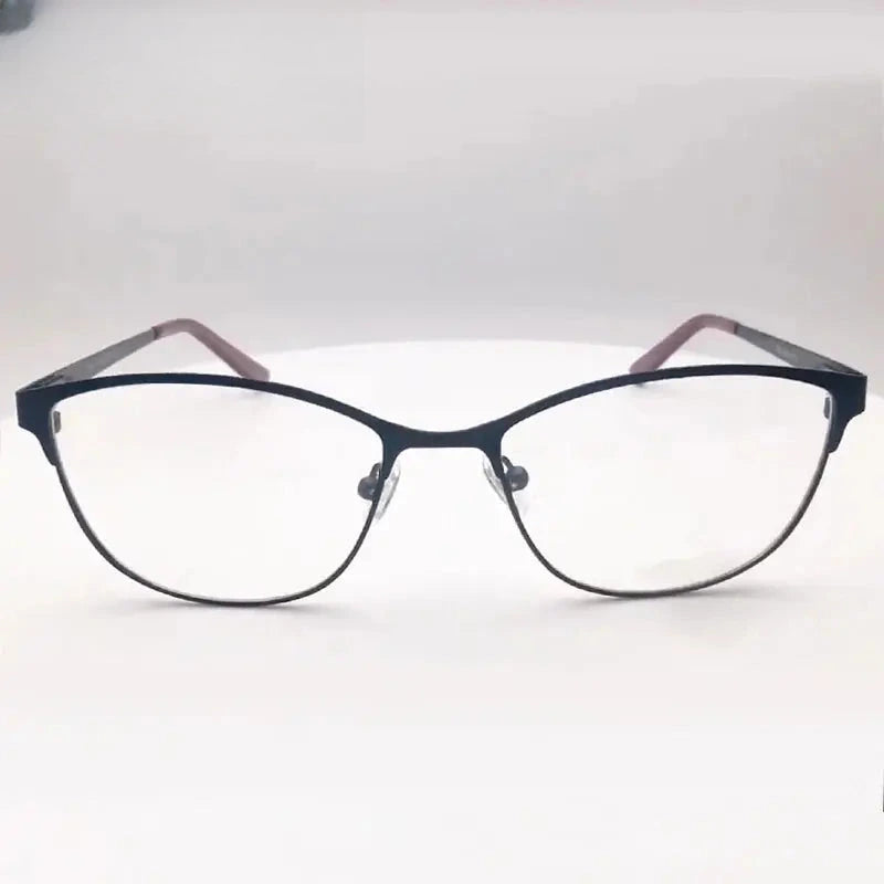 Women's Cat Eye Full Rim Alloy Prescription Glasses 41151 — view 6 | Rx Spectacle
