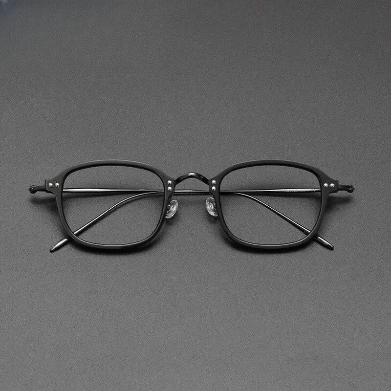 Unisex Square Full Rim Titanium Prescription Glasses Gxyj364 — view 10 | Rx Spectacle