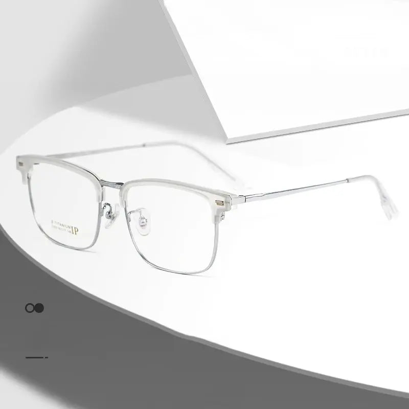 Unisex Square Full Rim Titanium Prescription Glasses 232200 — view 1 | Rx Spectacle
