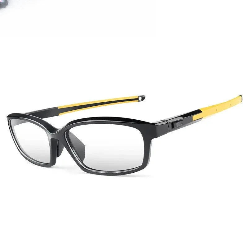 Men's Square Full Rim Titanium Prescription Glasses 611018 — view 5 | Rx Spectacle