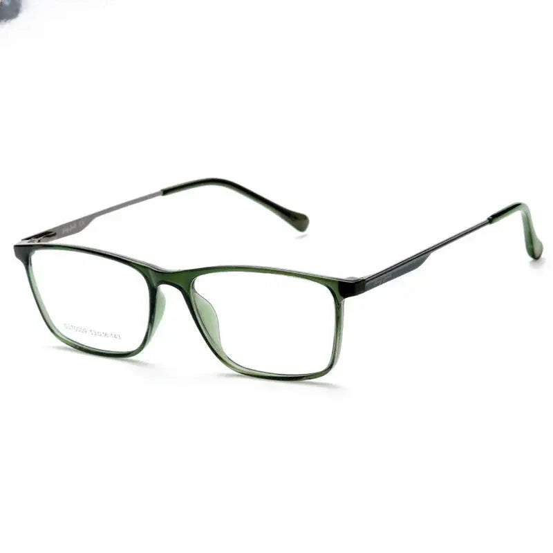 Women's Square Full Rim Titanium Prescription Glasses 70009 — view 7 | Rx Spectacle