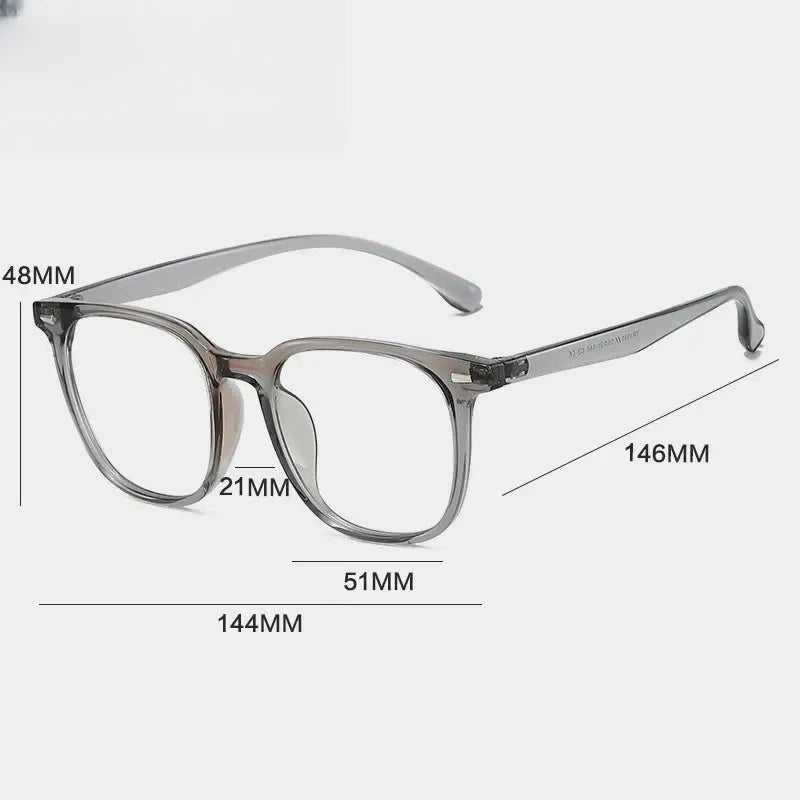 Unisex Square Full Rim Titanium Reading Glasses G61351 — view 2 | Rx Spectacle