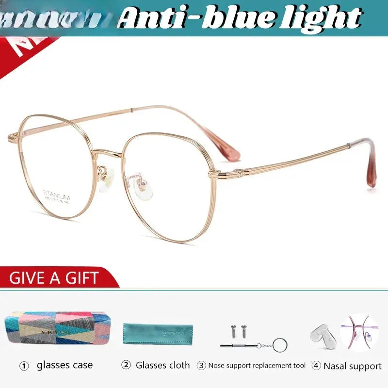 Unisex Oval Full Rim Titanium Reading Glasses 630250 — view 4 | Rx Spectacle