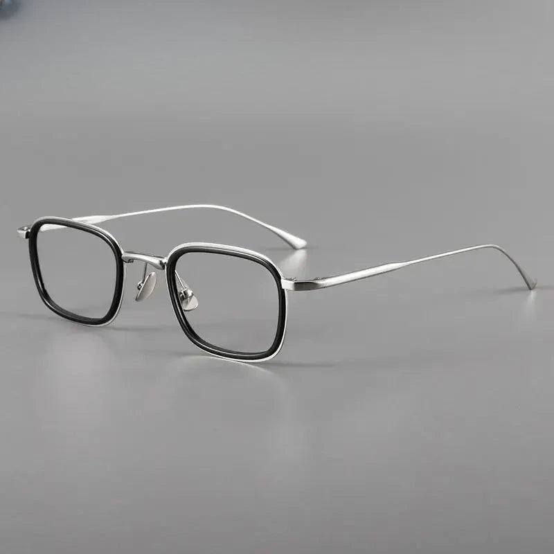 Men's Square Full Rim Titanium Prescription Glasses 190521 — view 1 | Rx Spectacle