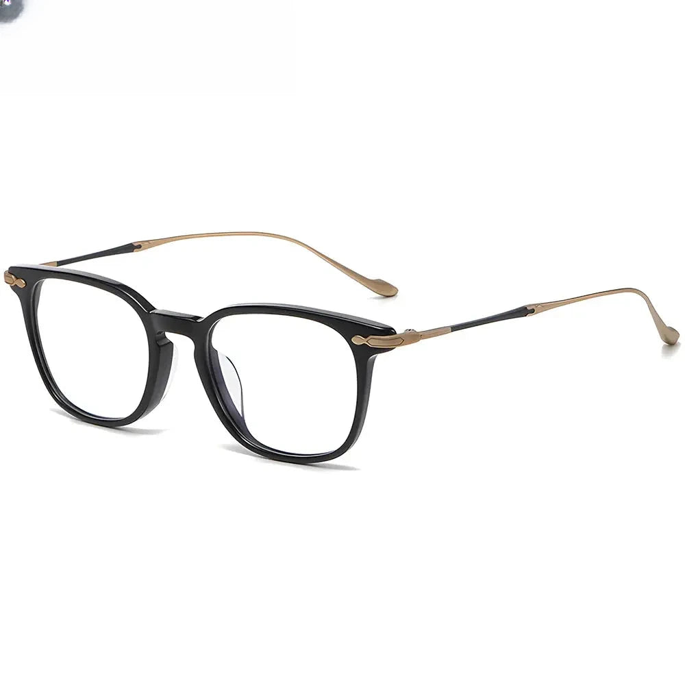 Men's Square Full Rim Titanium Prescription Glasses 715888 — view 1 | Rx Spectacle