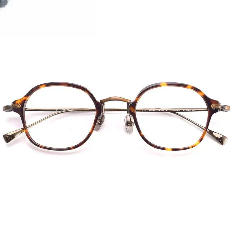 Unisex Oval Full Rim Titanium Prescription Glasses 624183 — view 1 | Rx Spectacle