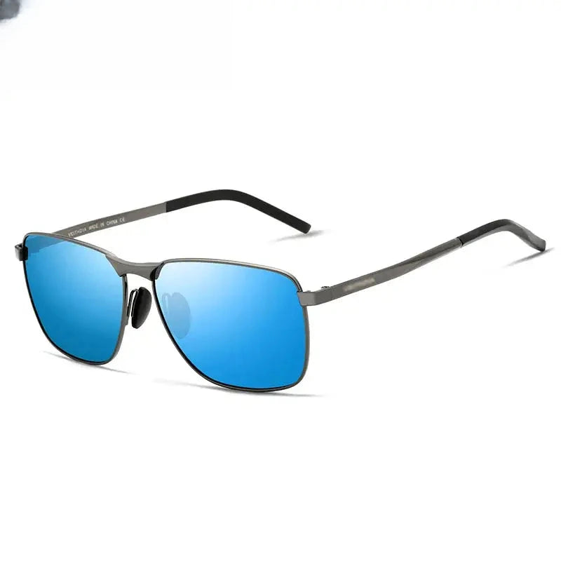 Men's Square Full Rim Stainless Steel Prescription Glasses 2462 — view 6 | Rx Spectacle
