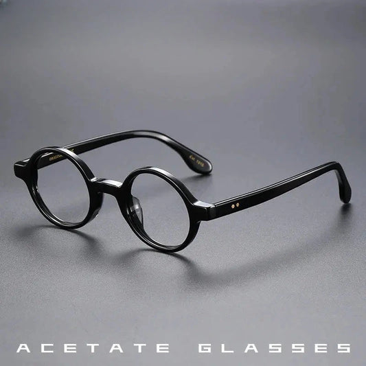 Women's Round Full Rim Acetate Prescription Glasses 56002 — view 1 | Rx Spectacle