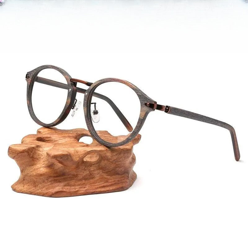 Unisex Round Full Rim Alloy Prescription Glasses Bc06 — view 1 | Rx Spectacle
