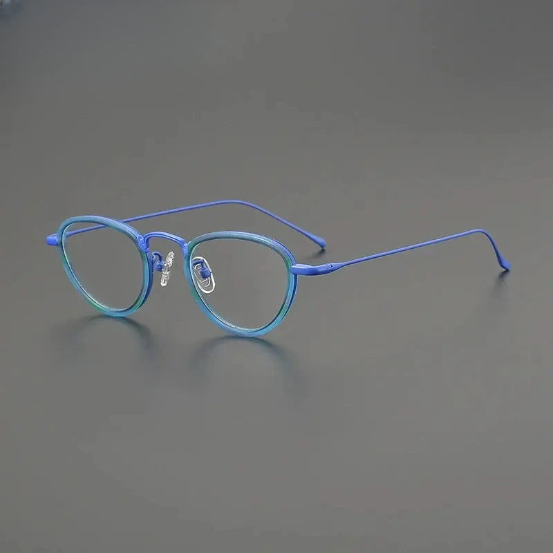 Women's Cat Eye Full Rim Titanium Prescription Glasses G85896 — view 4 | Rx Spectacle