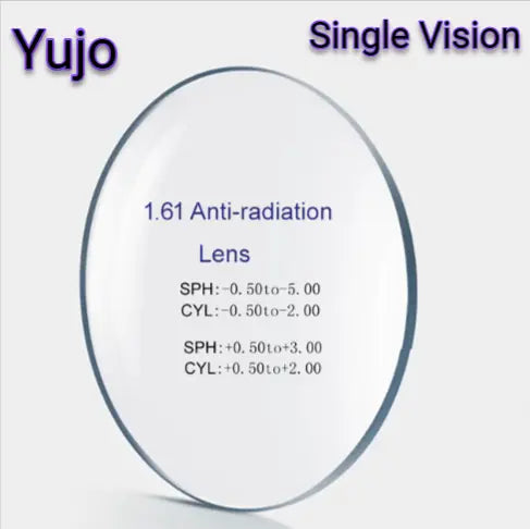 1.61 Index Single Vision Anti Radiation Clear Lenses — view 1 | Rx Spectacle