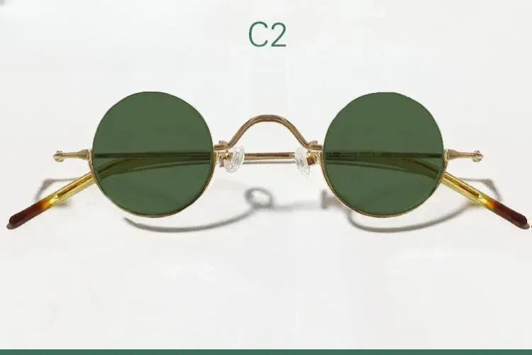 Women's Round Semi-Rimless Alloy Prescription Glasses 14130 — view 14 | Rx Spectacle