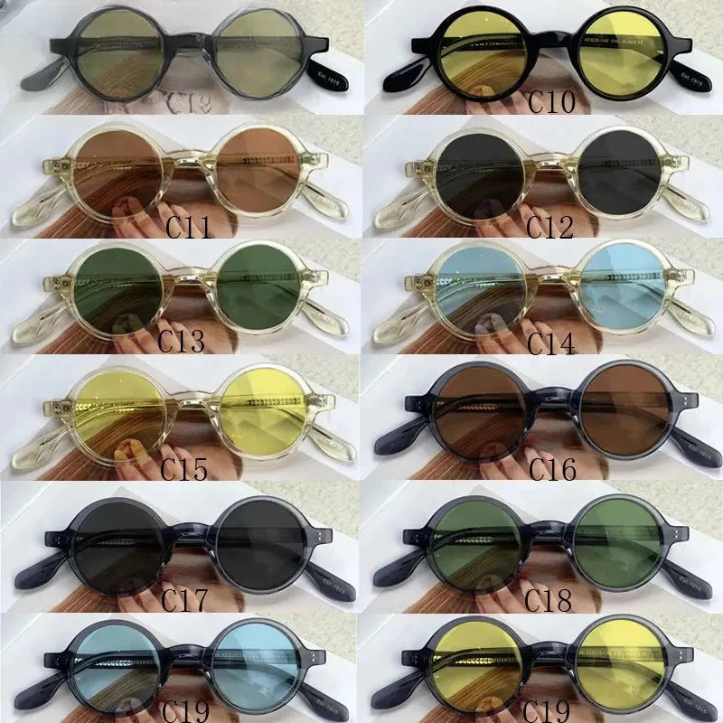 Unisex Round Full Rim Acetate Prescription Glasses 4225s — view 6 | Rx Spectacle