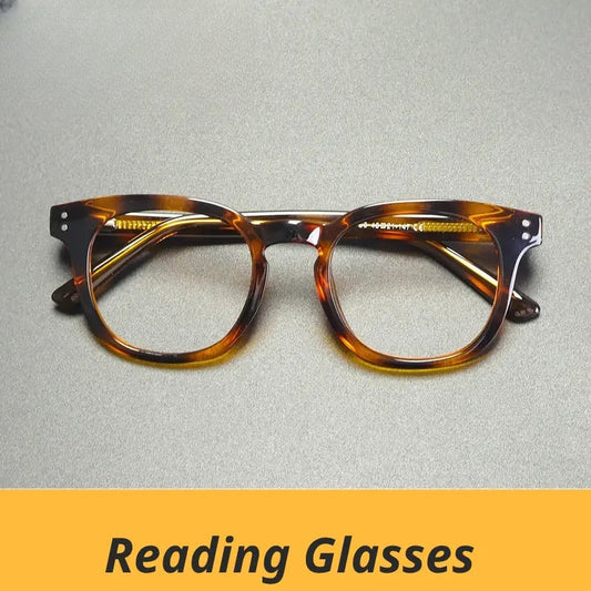Unisex Square Full Rim Titanium Reading Glasses Gxyj2125 — view 1 | Rx Spectacle