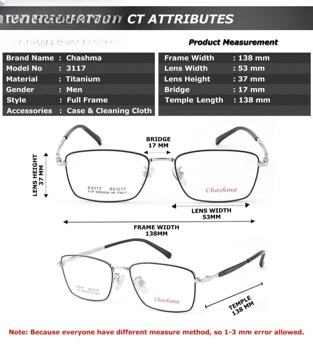 Women's Polygon Full Rim Titanium Prescription Glasses 3117 — view 2 | Rx Spectacle
