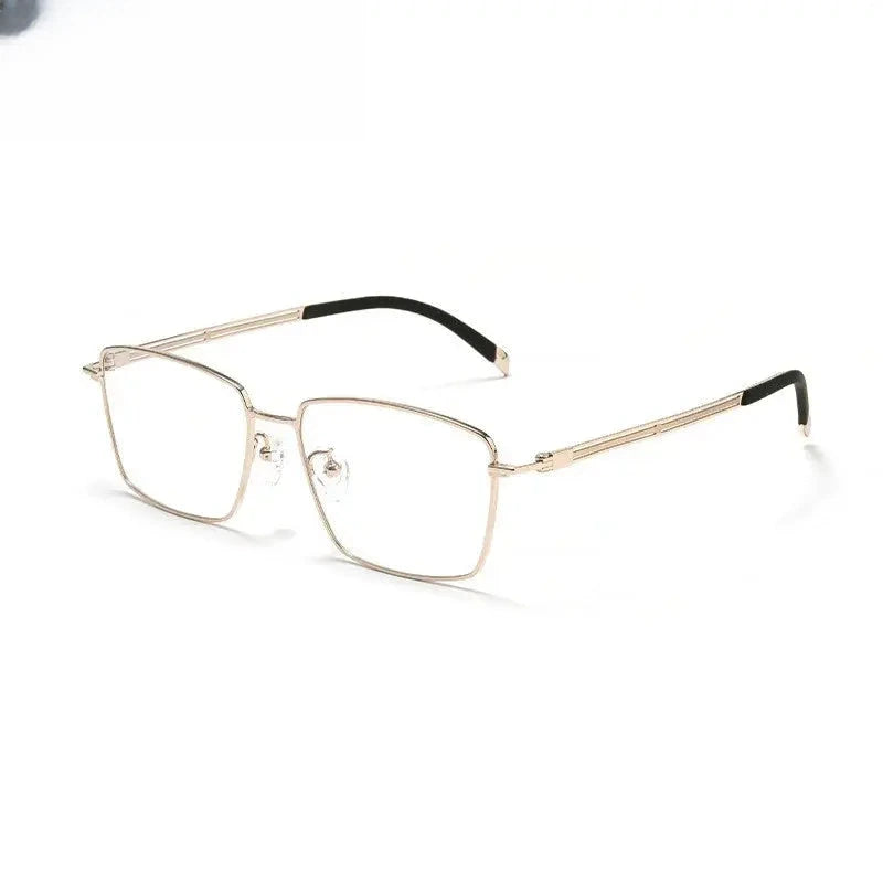 Men's Polygon Full Rim Titanium Prescription Glasses 70013 — view 4 | Rx Spectacle