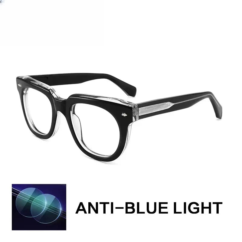 Unisex Square Full Rim Acetate Reading Glasses 882224 — view 4 | Rx Spectacle