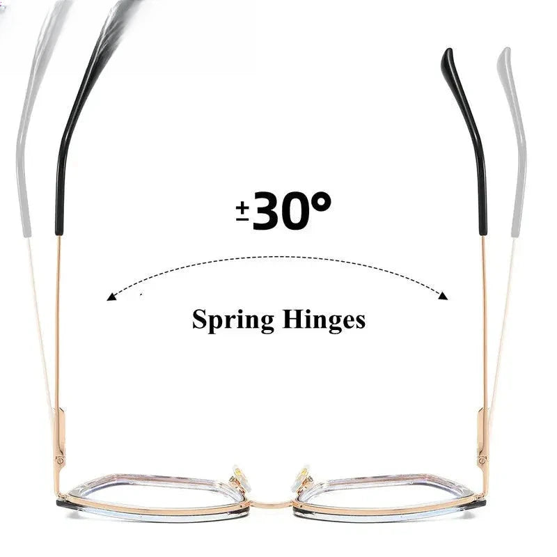Women's Cat Eye Full Rim TR90 Prescription Glasses 87257 — view 4 | Rx Spectacle