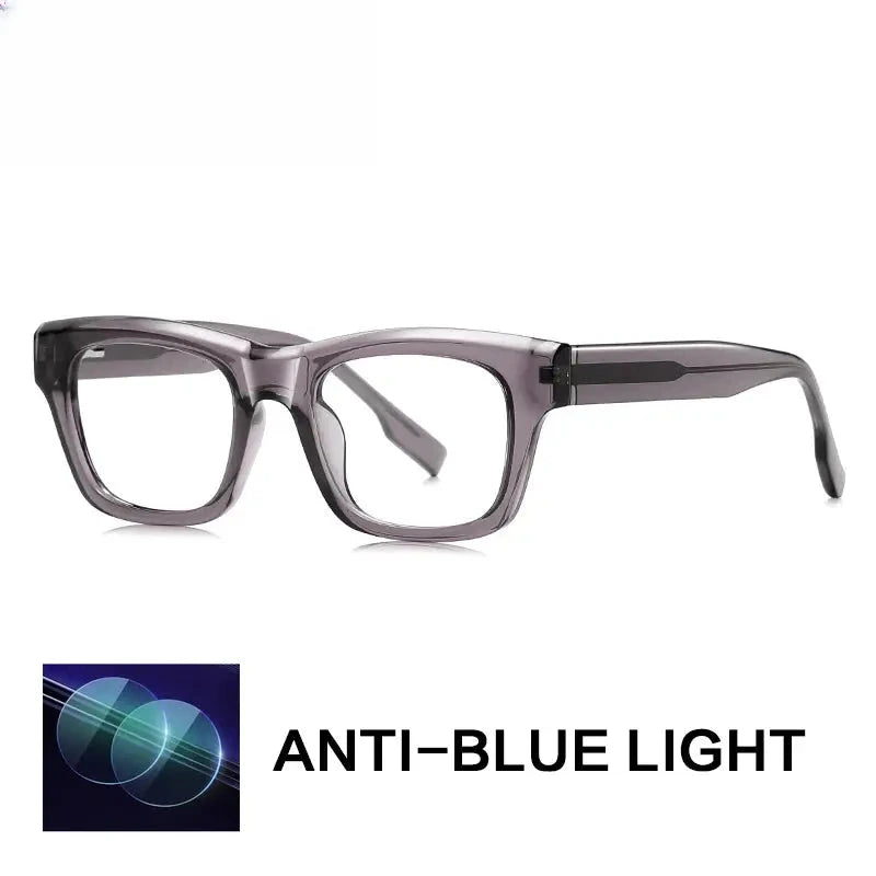 Men's Square Full Rim Titanium Prescription Glasses 762053 — view 3 | Rx Spectacle