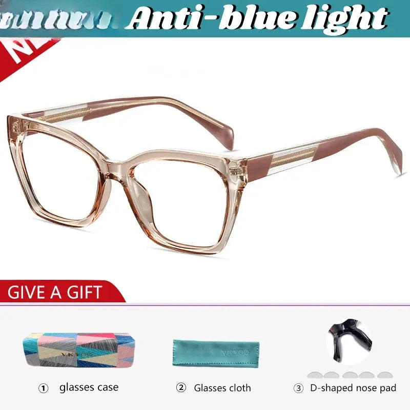 Women's Butterfly Full Rim TR90 Reading Glasses 582008 — view 7 | Rx Spectacle