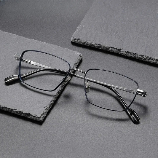 Women's Polygon Full Rim Titanium Prescription Glasses 81016 — view 1 | Rx Spectacle