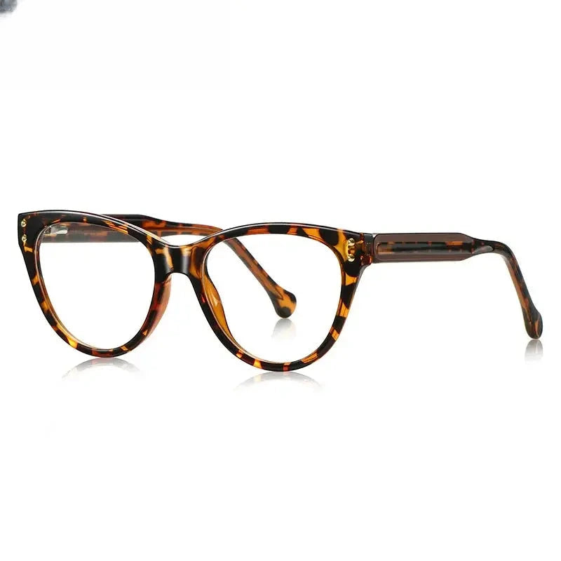 Women's Cat Eye Full Rim Titanium Prescription Glasses 474102 — view 6 | Rx Spectacle