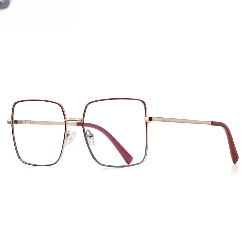 Unisex Square Full Rim Stainless Steel Reading Glasses 3089 — view 12 | Rx Spectacle