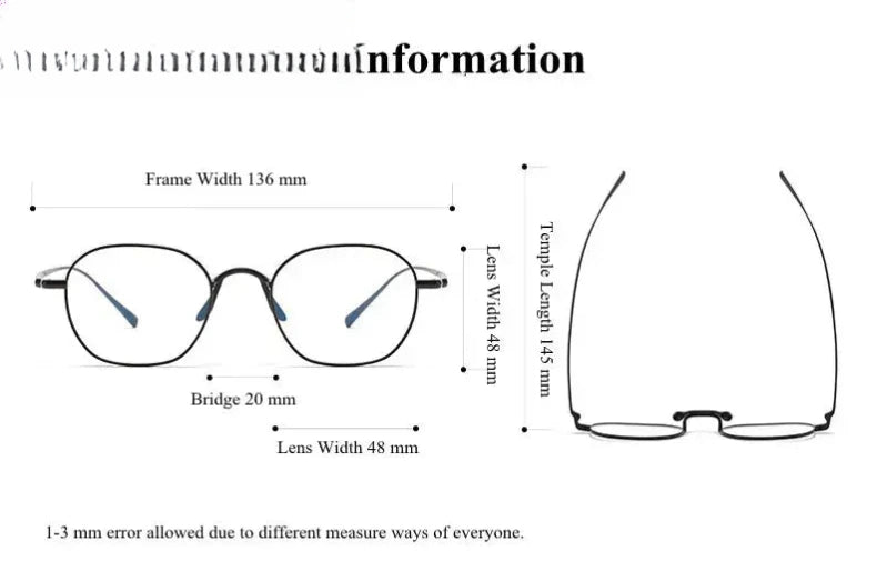 Women's Polygon Full Rim Titanium Prescription Glasses 464544 — view 2 | Rx Spectacle