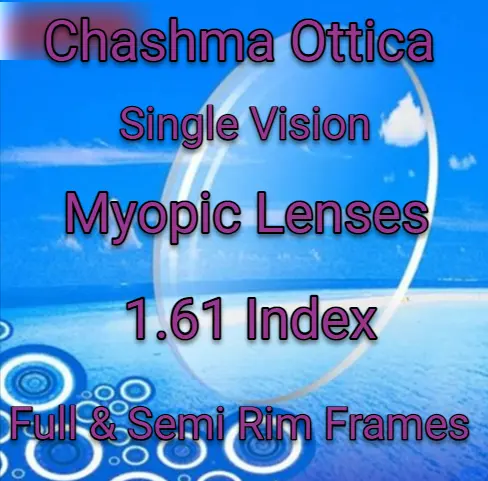 1.61 Index Single Vision Myopic Clear Lenses — view 1 | Rx Spectacle