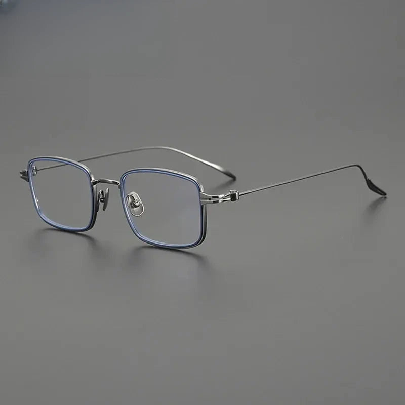Unisex Square Full Rim Titanium Prescription Glasses Gxyj1571 — view 1 | Rx Spectacle