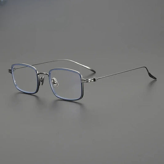 Unisex Square Full Rim Titanium Prescription Glasses Gxyj1571 — view 1 | Rx Spectacle