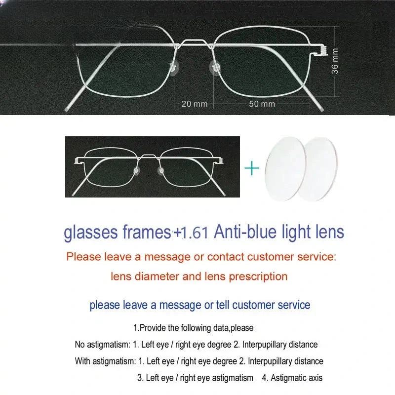Unisex Oval Full Rim Stainless Steel Screwless Prescription Glasses 61425 — view 15 | Rx Spectacle