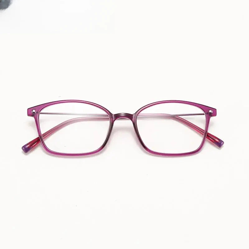 Women's Square Full Rim Alloy Prescription Glasses 32148 — view 4 | Rx Spectacle