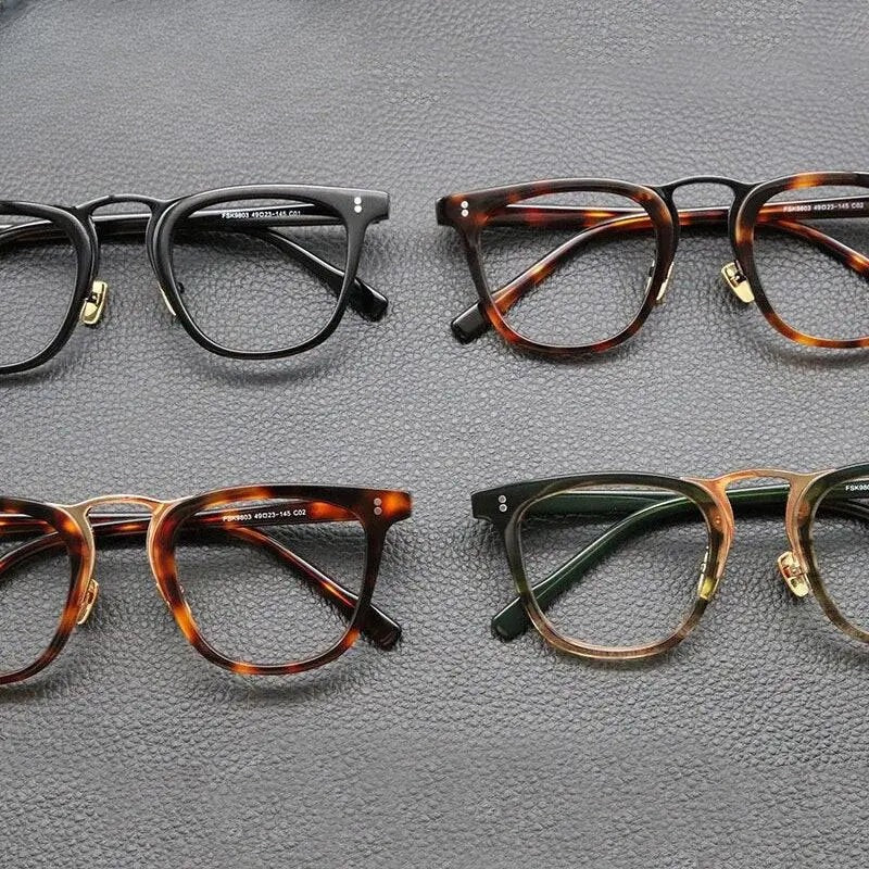 Unisex Oval Full Rim Acetate Prescription Glasses Gxyj843 — view 7 | Rx Spectacle