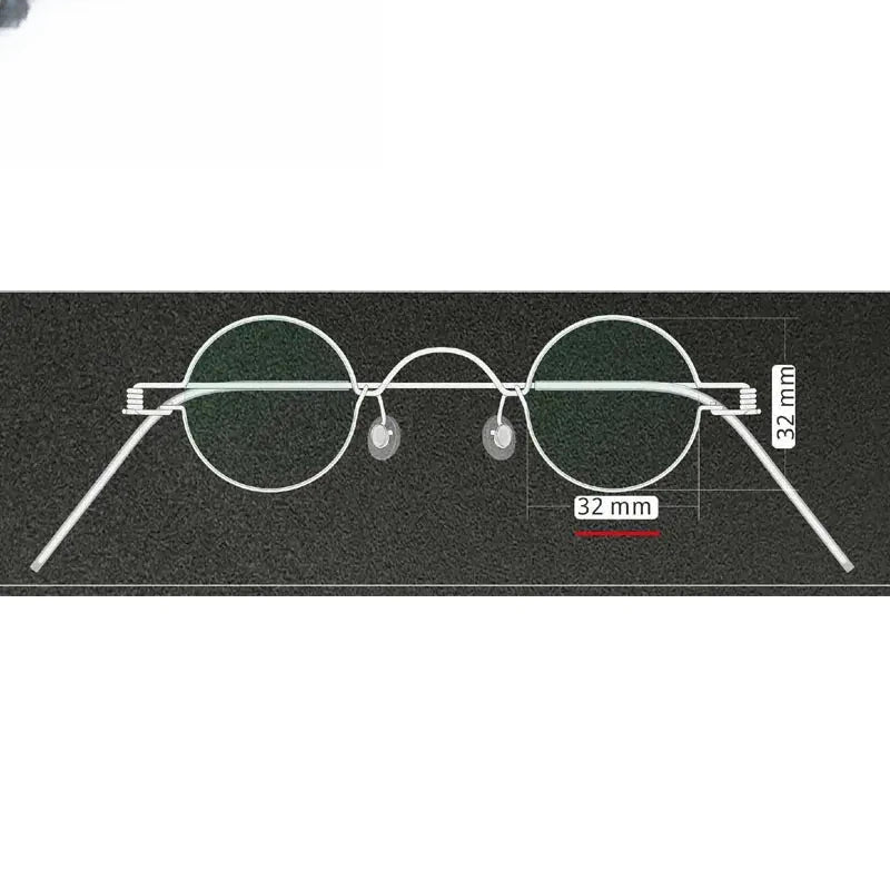 Unisex Round Full Rim Stainless Steel Prescription Glasses Y3030 — view 15 | Rx Spectacle