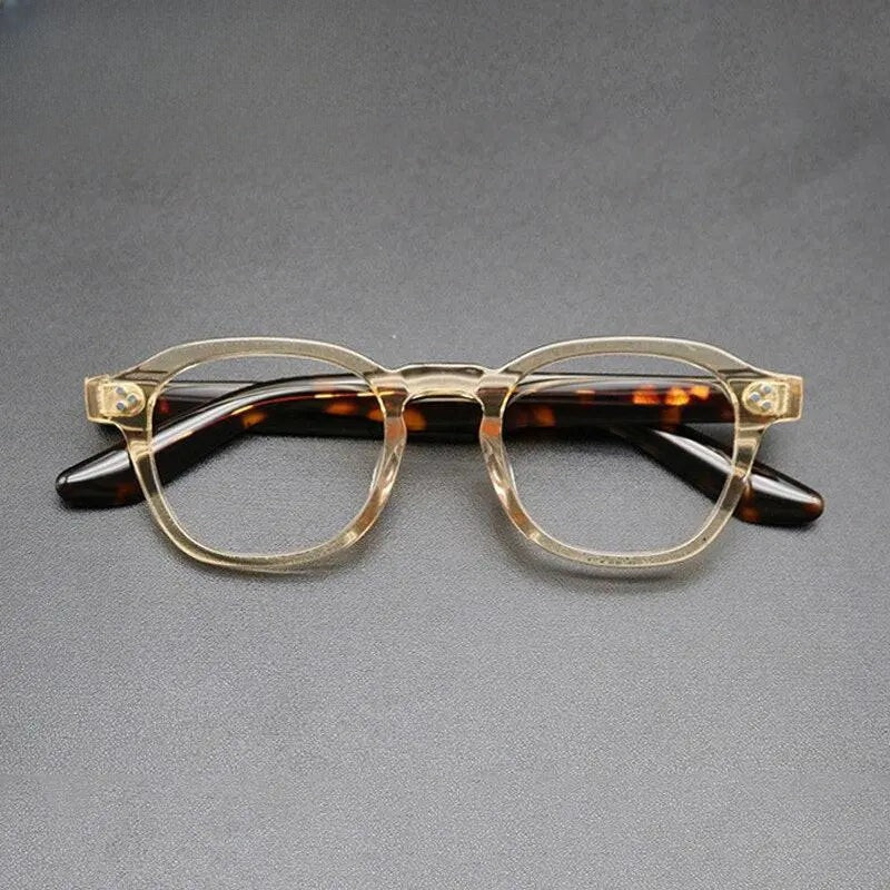 Unisex Square Full Rim Acetate Prescription Glasses Gxyj684 — view 9 | Rx Spectacle