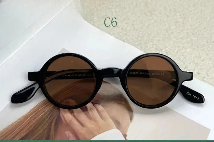Unisex Round Full Rim Acetate Prescription Glasses 4225s — view 12 | Rx Spectacle