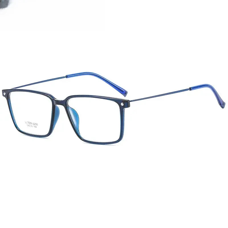 Unisex Square Full Rim Alloy Prescription Glasses 32150 — view 4 | Rx Spectacle