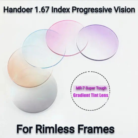 Progressive 1.67 Index MR-7 Tinted Lenses — view 1 | Rx Spectacle